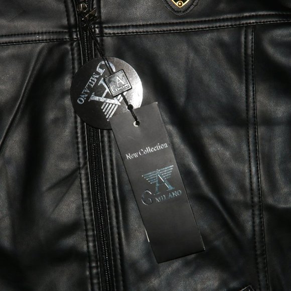 GA Milano Italy Leather Jacket - Genuine REAL - New with Tags - Length 27 - Picture 10 of 16